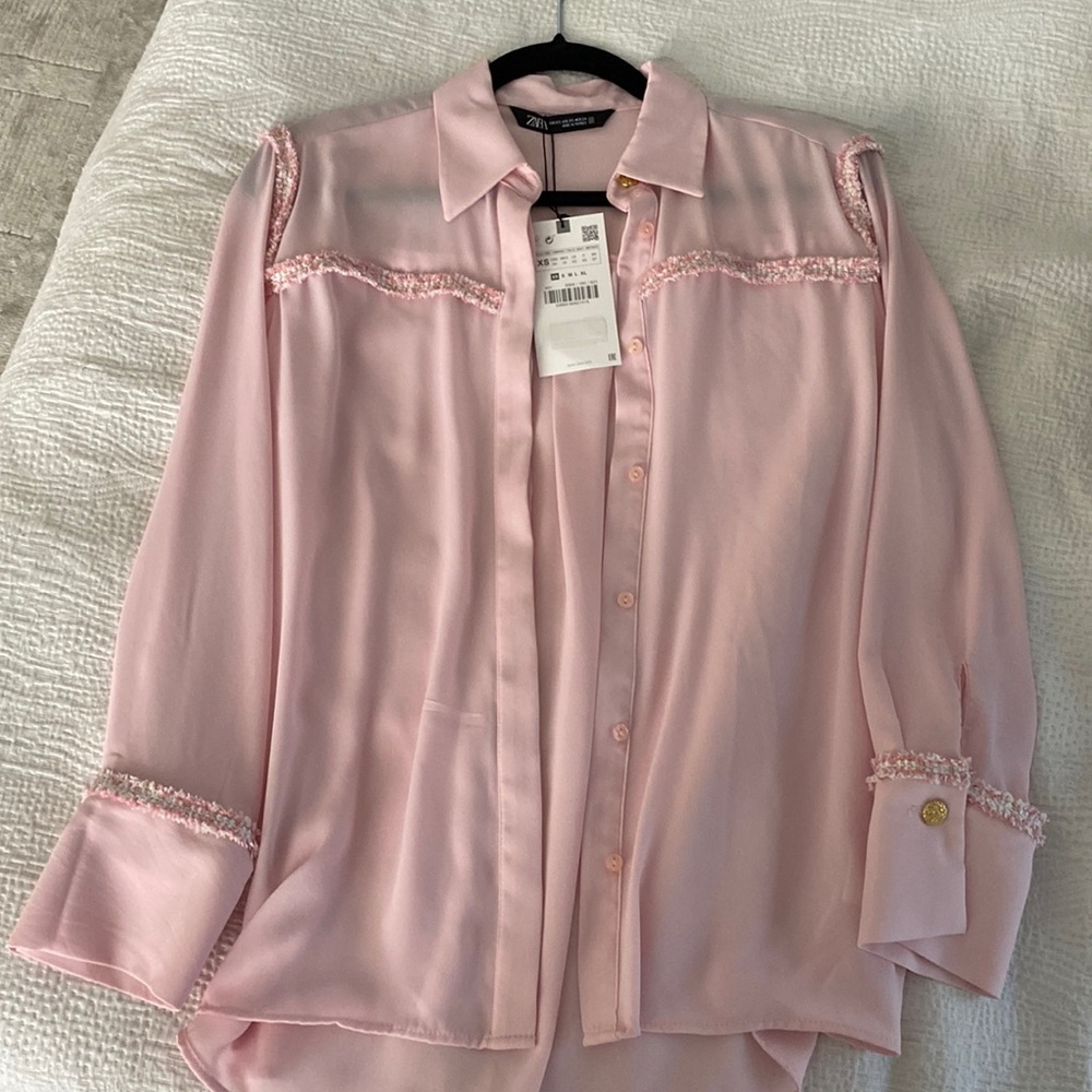 Zara Baby Pink Blouse